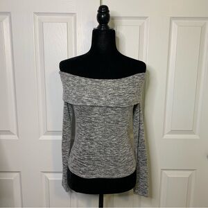 Forever21 Gray Off The Shoulders Top